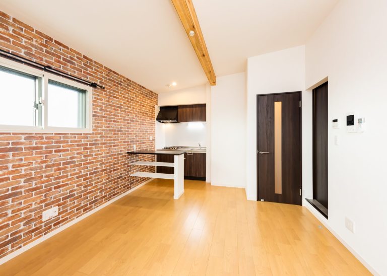 3層スキップフロア、キッチンカウンター