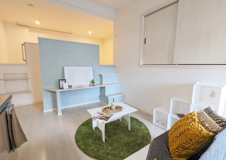 ベンチ階段、廻れる動線