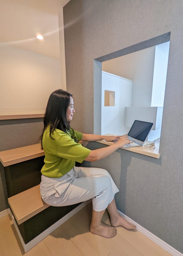 3層スキップフロア、カウンター